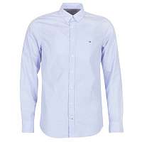 Tommy Hilfiger  Košele s dlhým rukávom SLIM DOTTED PRINT STRIPE SHIRT  Modrá