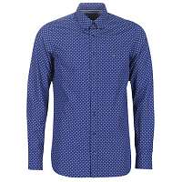 Tommy Hilfiger  Košele s dlhým rukávom SLIM MICRO CRAVAT PRINT SHIRT  Modrá
