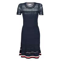 Tommy Hilfiger  Krátke šaty VERINE SWTR DRESS SS  Modrá