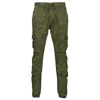 Urban Classics  Nohavice Cargo CAMO CARGO JOGGING PANTS  Zelená