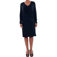 Vero Moda  10191364 VMNAOMI L/S WRAP SHORT DRESS D2-1 NIGHT SKY  Modrá