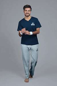 ALAN BROWN Tmavomodré pyžamové tričko Marine modrá XL
