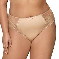 Avalingerie Nohavičky Creme klasické vyššie béžová S