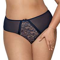 Avalingerie Nohavičky Jeanne Blue klasické vyššie tmavomodrá L