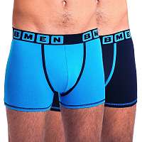 Bellinda 2 pack pánskych boxeriek BELLINDA BMEN modro-čierne farebná L