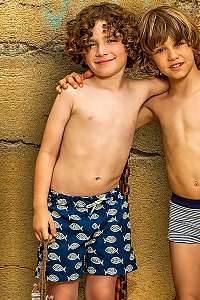 Bora Bora Chlapčenské šortky Daniel modrá 10