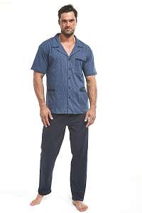 Cornette Pánske pyžamo Max modrá XL