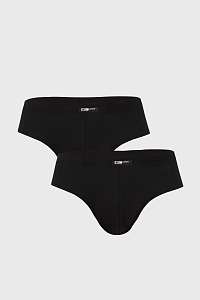 Cotonella 2 PACK čiernych slipov Uomo Home ČIERNA XXXL