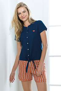 Coveri Dámsky domáci komplet modro-červený modro-červená L