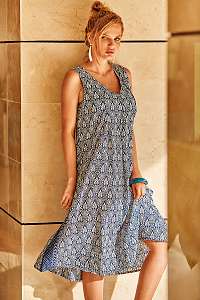 David Beachwear Plážové šaty Formentera modrá L