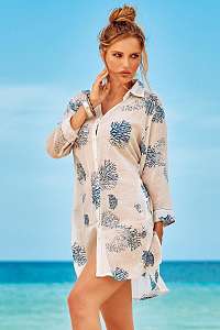 David Beachwear Plážové šaty Madeira I bielo-modrá M