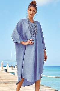 David Beachwear Plážové šaty Mauritius modrá uni