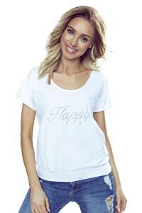 Eldar Dámske tričko Happy biela L
