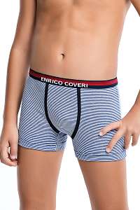 Enrico Coveri Chlapčenské boxerky Justin modrá 11/12