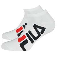 Fila 2 pack bielych nízkych ponožiek FILA biela-42