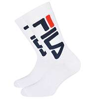 Fila 2 pack bielych vysokých ponožiek FILA biela-46