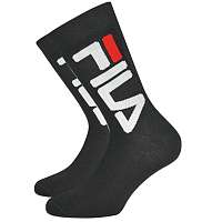 Fila 2 pack čiernych vysokých ponožiek FILA ČIERNA-46