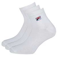 Fila 3 pack bielych členkových ponožiek FILA biela-42