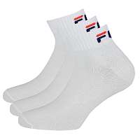 Fila 3 pack bielych nízkych ponožiek FILA biela-46