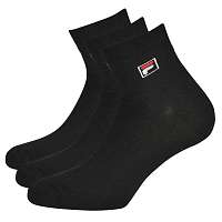 Fila 3 pack čiernych členkových ponožiek FILA ČIERNA-42