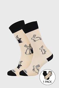 Fusakle Ponožky Fusakle Bob a Bobek CZ béžová-46