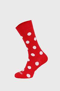 Fusakle Ponožky Fusakle bodkované červené červená-38
