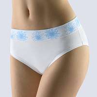 Gina Klasické nohavičky Jade Flower bielo-modrá L/XL