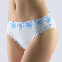 Gina Klasické nohavičky Zoe Flower bielo-modrá L/XL