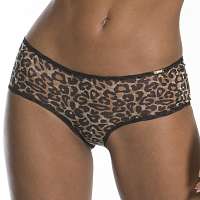 Gossard Nohavičky Gossard Glossies Animal francúzske hnědočerná XS