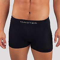 Haster Pánske boxerky HASTER Silverfit MicroClima bezšvové ČIERNA S/M