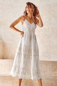 Iconique Plážové šaty Lia biela S