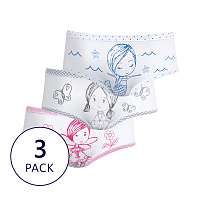 Jadea 3 PACK dievčenských nohavičiek Fairy viacfarebná 7/8