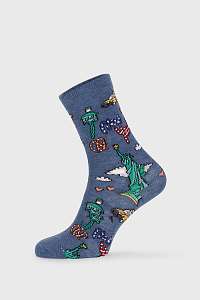 John Frank Dámske ponožky Fun New York farebná-40
