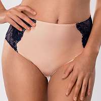 LAUMA lingerie Nohavičky Aurelia I. klasické vyššie modrobéžová168
