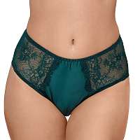 LAUMA lingerie Nohavičky Jewels klasické vyššie tmavězelenáL2131