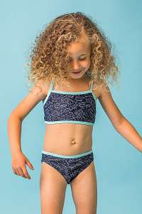 Lentiggini a Mila Swimwear Dievčenské dvojdielne plavky Mia modrá 92