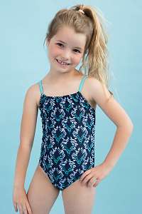 Lentiggini a Mila Swimwear Dievčenské jednodielne plavky Aqua modrá 116