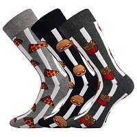 Lonka 3 pack pánskych ponožiek Defood farebná-42