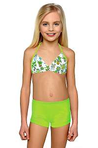 LORIN Dievčenské dvojdielne plavky Funny zelená 146