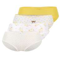 Mayoral Moda Infantil, S:A.U. 4 PACK dievčenských nohavičiek Mayoral Sunny žltá 10