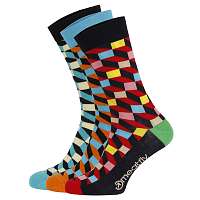 Meatfly Farebné ponožky Checkers viacfarebná L/XL
