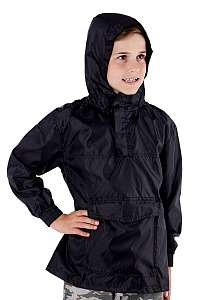 ProClimate Detská bunda vo vrecku ProClimalite čierna nepremokavá ČIERNA 9/10