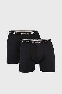 Reebok 2 PACK čiernych boxeriek Reebok Basic Sport ČIERNA M