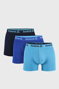 Reebok 3 PACK modrých boxeriek Reebok Basic Sport farebná L