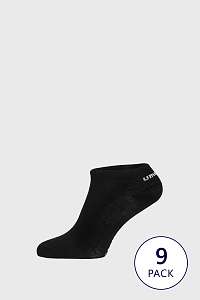 Umbro 9 PACK čiernych členkových ponožiek Umbro ČIERNA-46