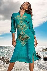 Vacanze Plážové šaty Bruna Green modro-zelená S
