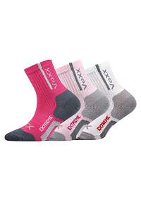 VOXX 3 pack športových dievčenských ponožiek Josífek farebná 20-24