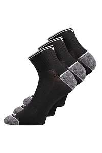 VOXX 3 pack športových ponožiek Ray čierne ČIERNA-42