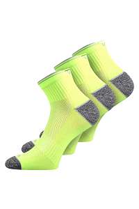 VOXX 3 pack športových ponožiek Ray neoónovo-žlté žltá-38