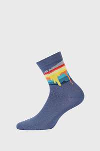 Wola Chlapčenské ponožky Coloring modrá-38